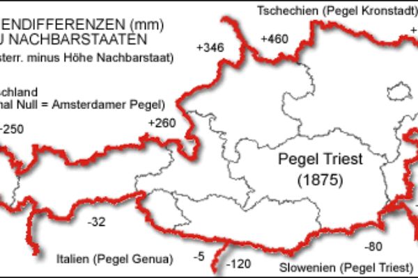 Das Bild zeigt die historische Skizze einer sich geänderten Grundstücksgrenze.