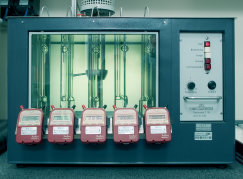Viscosity test bench